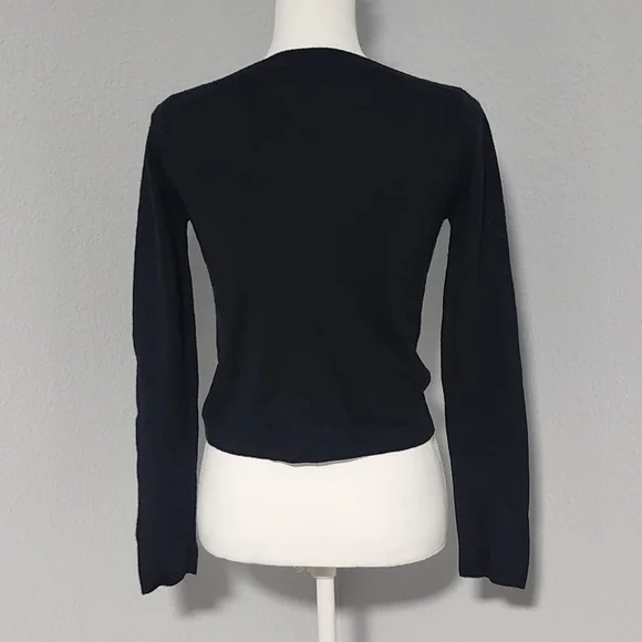 Chic Vintage Y2K Esprit Black Long Sleeve “Boat-Neck” Sweater Top - Size Medium - Picture 5 of 8